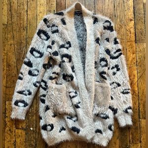 Leopard Print Cardigan Size S/M
